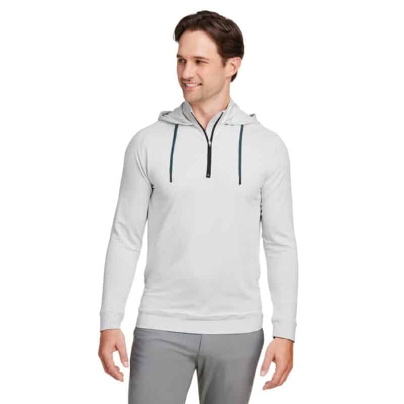 Custom Swannies Golf Men's Vandyke Quarter-Zip Hooded Sweatshirt