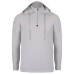 Custom Swannies Golf Men's Vandyke Quarter-Zip Hooded Sweatshirt - 4
