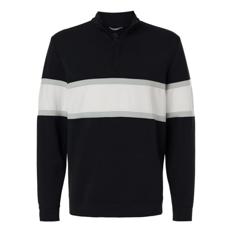 Custom Swannies Men's Owen Quarter-Zip Colorblock Pullover - 1